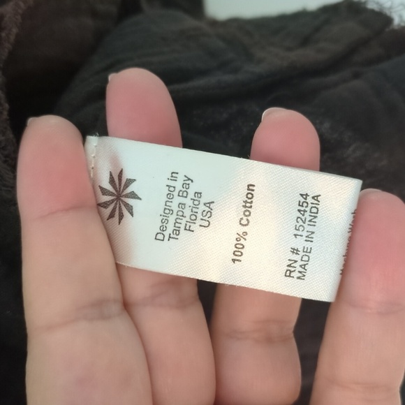 Kyla Seo Gauzy Tie Dye Embroidered Boho Beachy Oversized Tunic Top Side Pockets - Picture 4 of 6